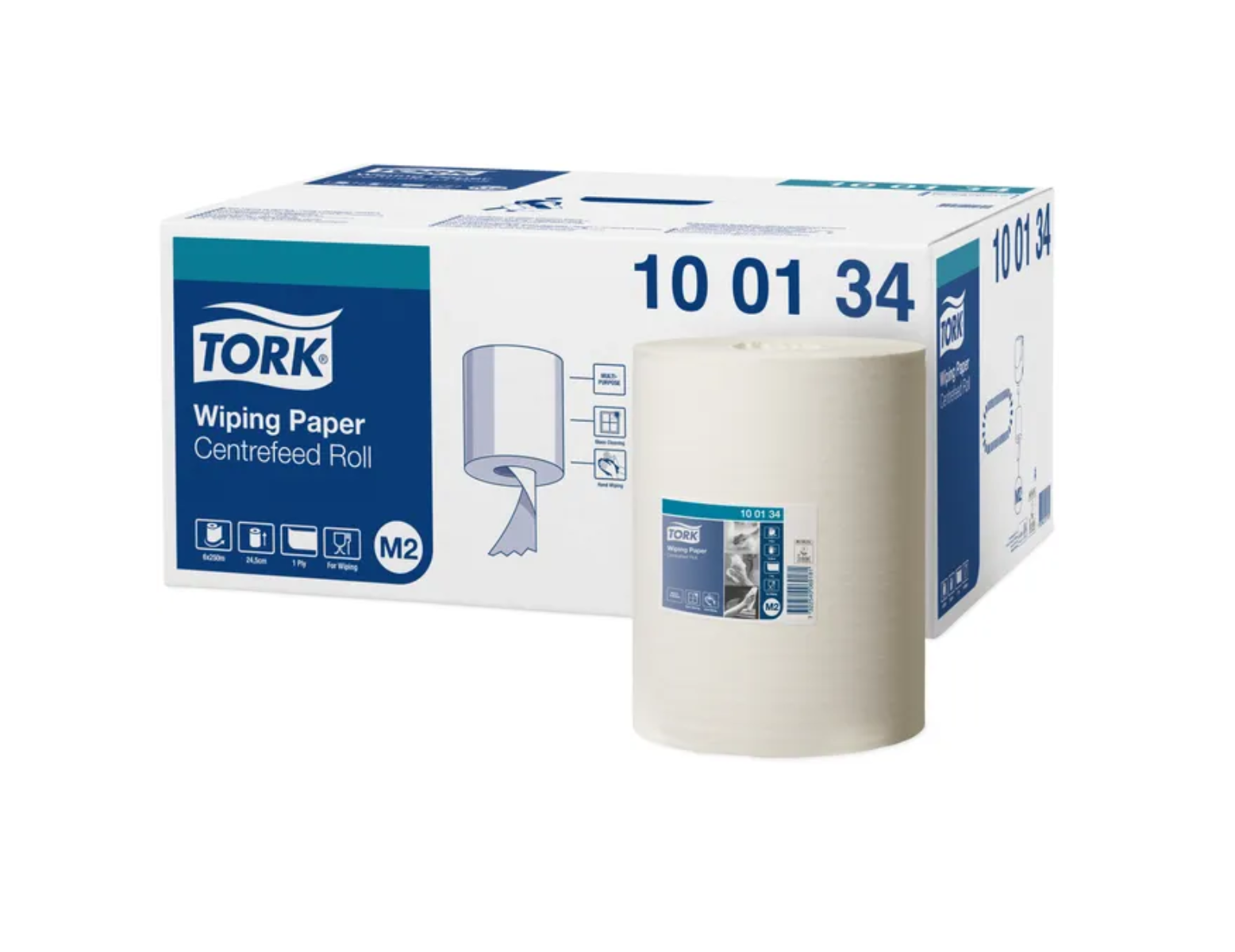 Tork papier basic M2 mini 1 pli -roul. 24,5 cm x 275 m. (6 roul.)