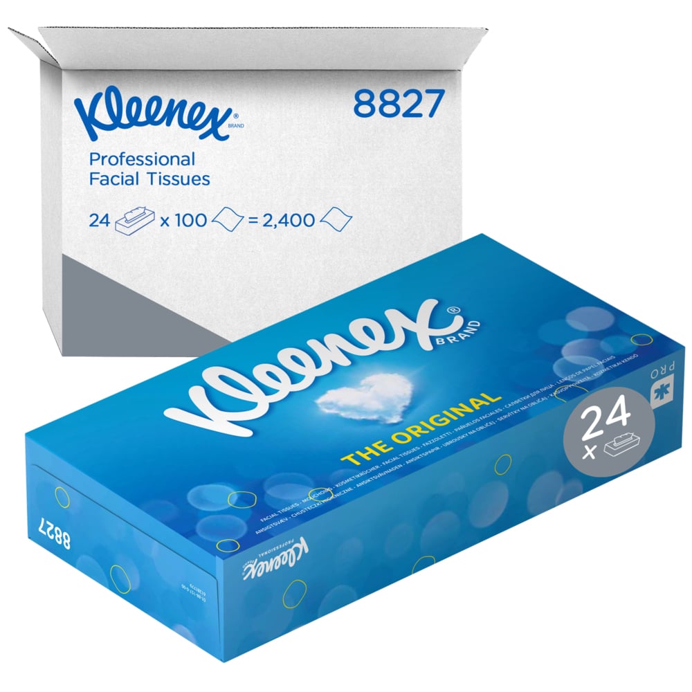 Kleenex tissus - 2 couches - 21,5 x 18,5 cm (100 pcs)