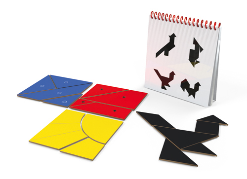 Quadrate, tangram simple Nikitin N3 -- 3013