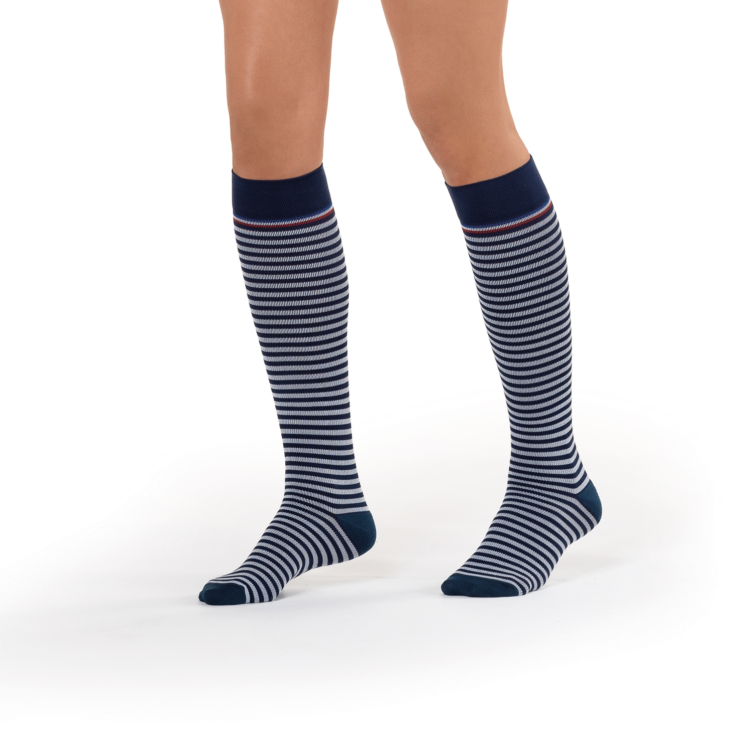 Motifs Marinière F Cl 1 AD XL l C Bleu-Blanc