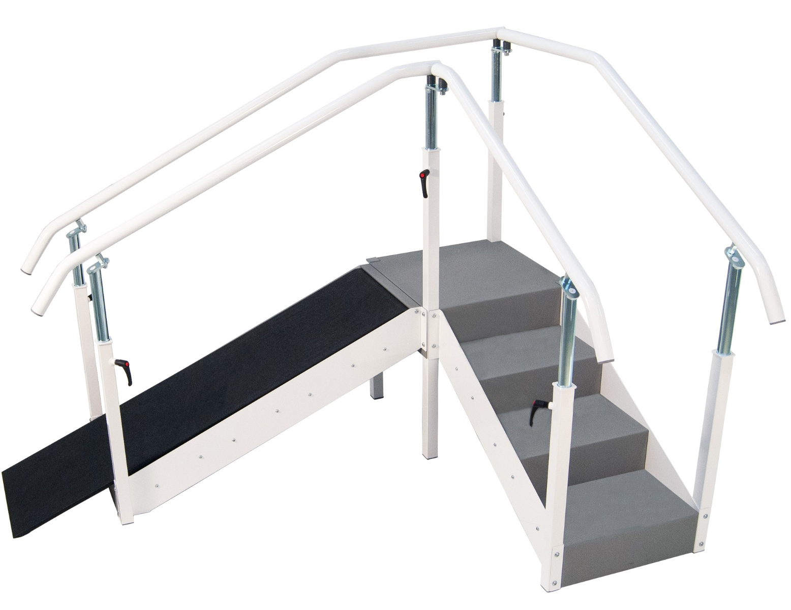 Rampe pour escalier de revalidation droit/angle